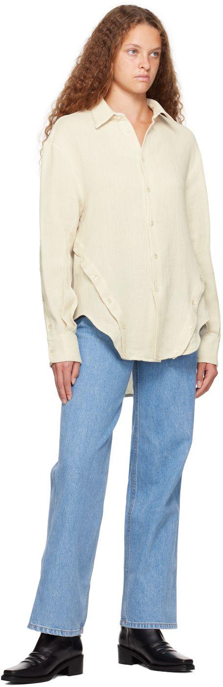 Eckhaus Latta Blue Wide Leg Jeans | Lyst