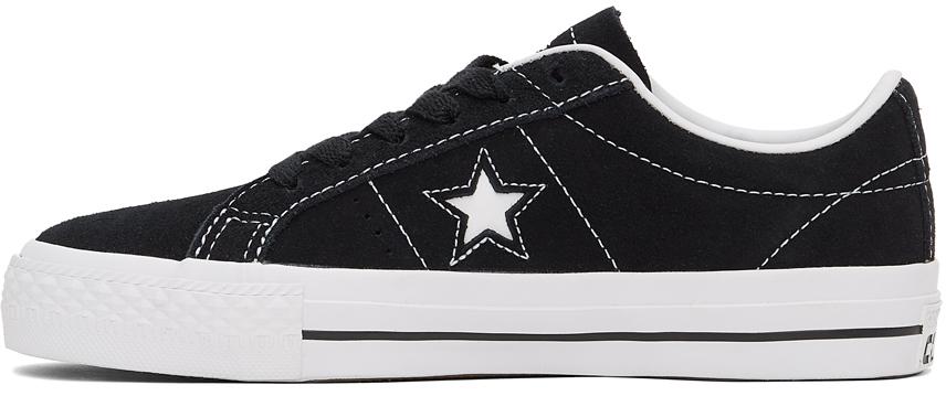 Converse Suede Cons One Star Pro Skate Sneakers in Black | Lyst
