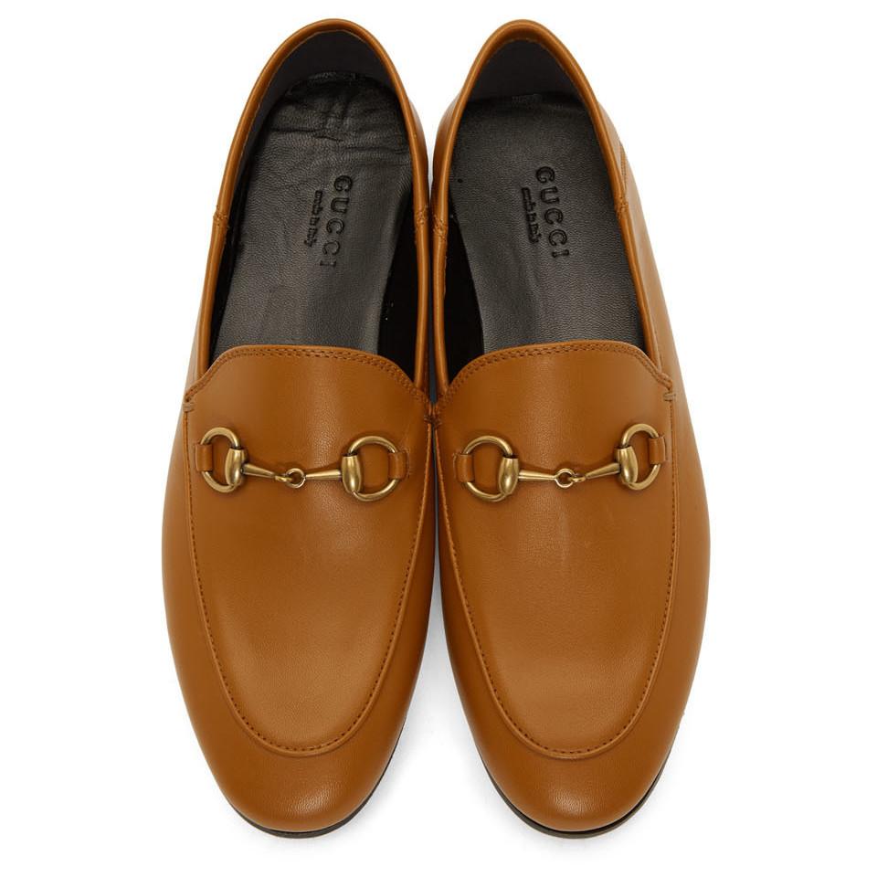 gucci cognac loafers