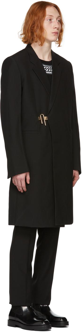 Givenchy Wool Padlock Coat in Black/Golden (Black) for Men - Lyst