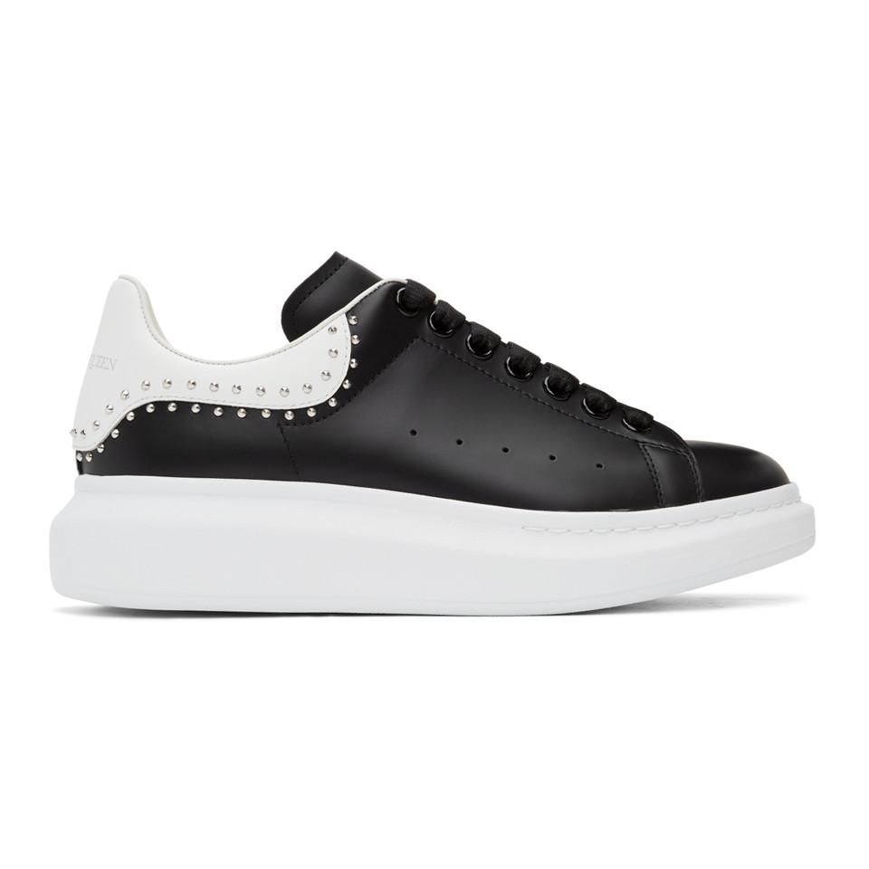 alexander mcqueen oversized leather platform sneakers