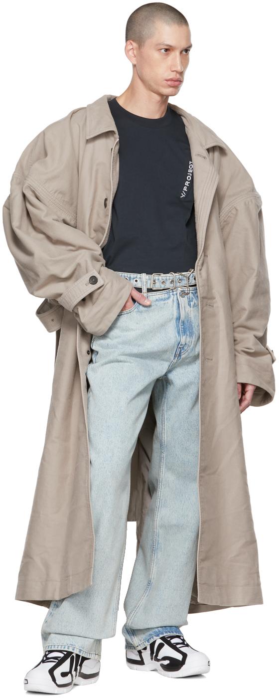 Trench à armature Coton Y Project pour homme en coloris Neutre Homme Vêtements Manteaux Imperméables et trench coats 