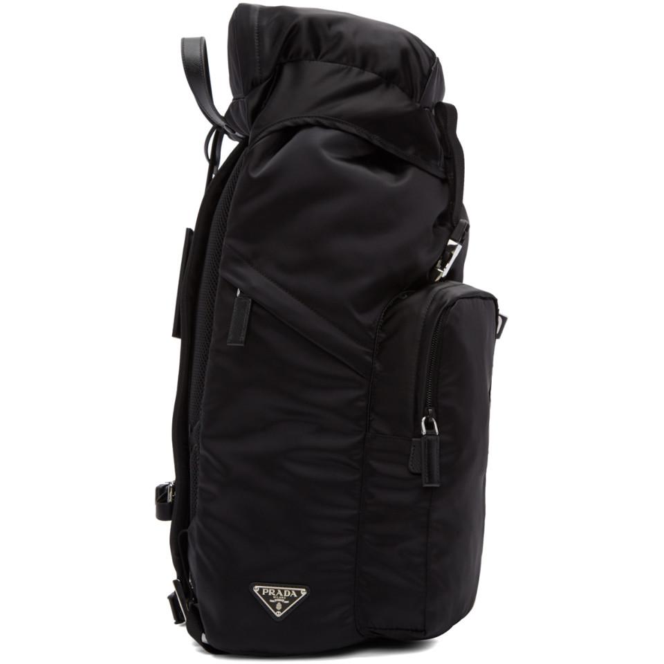 Black Nylon Utility Backpack 