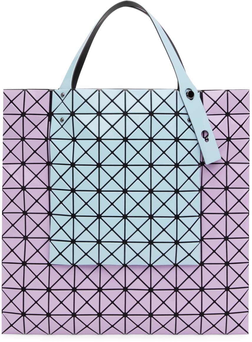 Bao Bao Issey Miyake Blue & Purple Prism Kangaroo Tote for Men