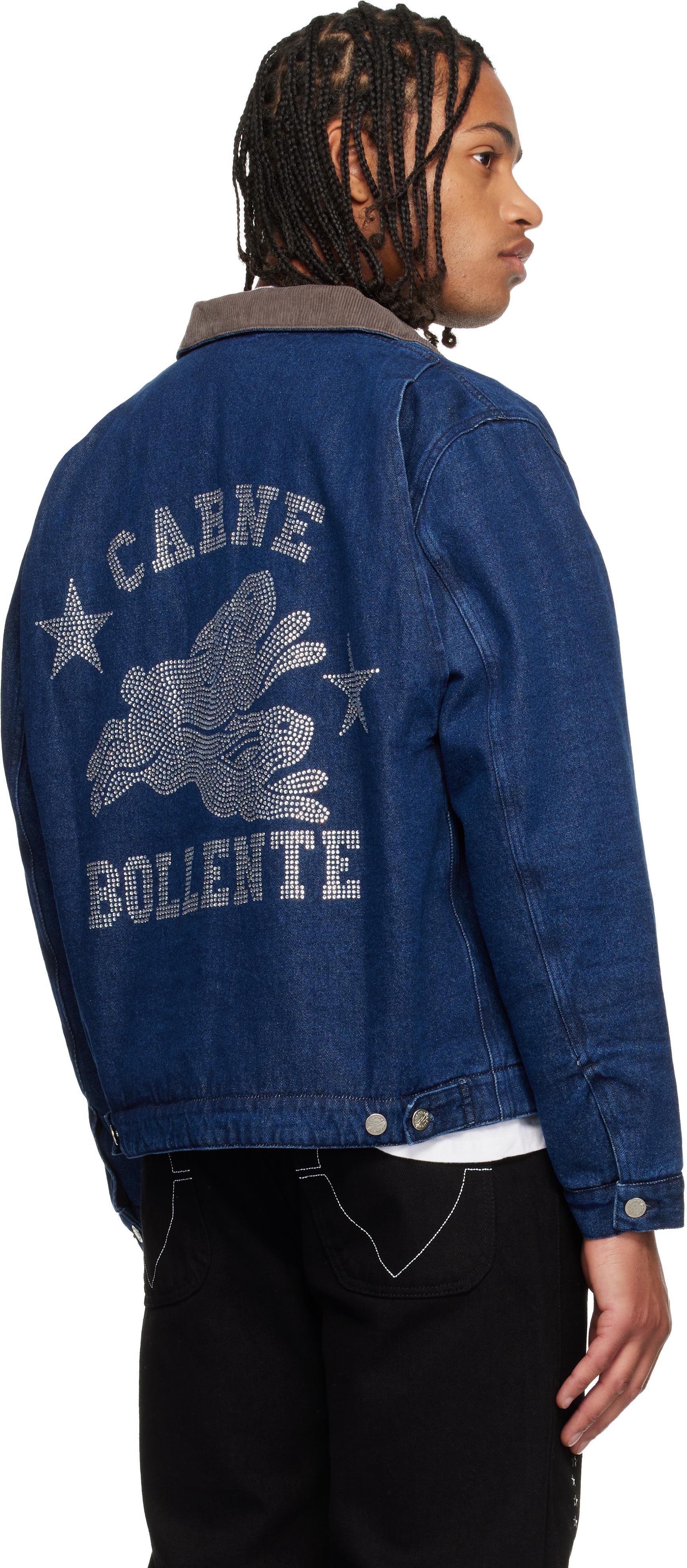 Carne Bollente◇Gジャン/M/コットン/BLK/CL2131006 Carne Bollente 
