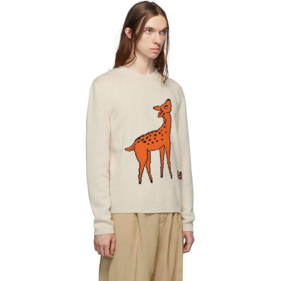 gucci deer sweater