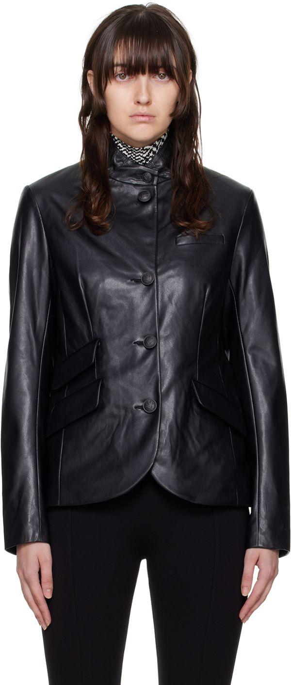 Rag & Bone Slade Faux-leather Jacket in Black | Lyst