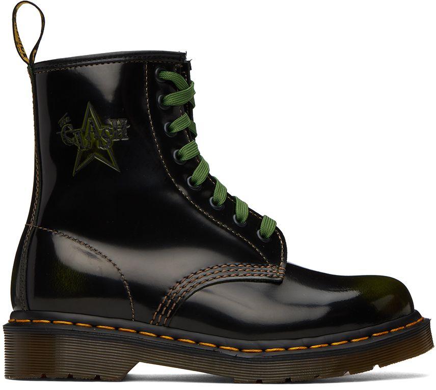 Dr. Martens Green The Clash Edition 1460 Boots in Black for Men | Lyst