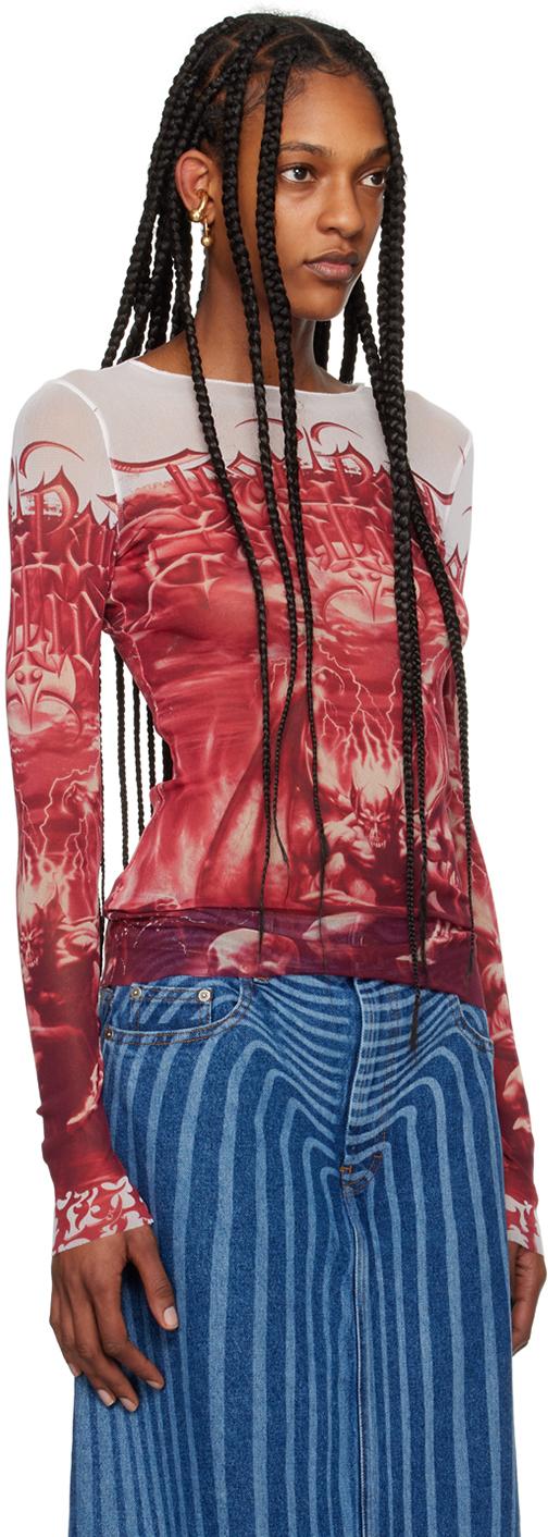 Jean Paul Gaultier レディース レッド&ホワイト The Diablo Jean Paul Gaultier レディース レッド&ホワイト The Diablo