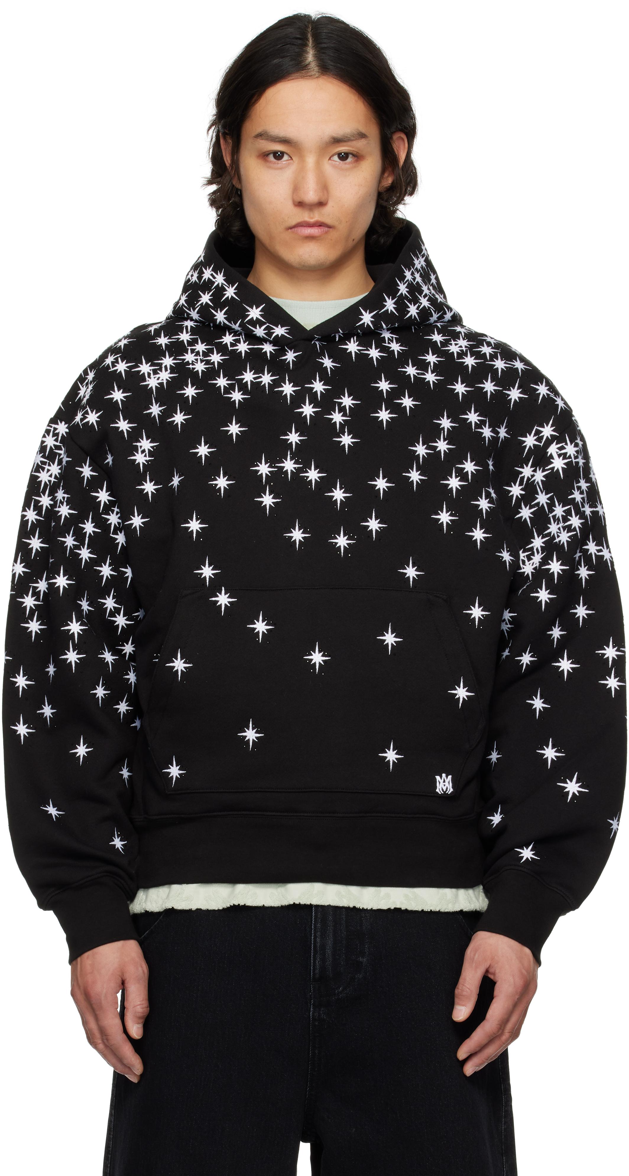 Amiri Starburst Crystal Hoodie in Black for Men | Lyst UK