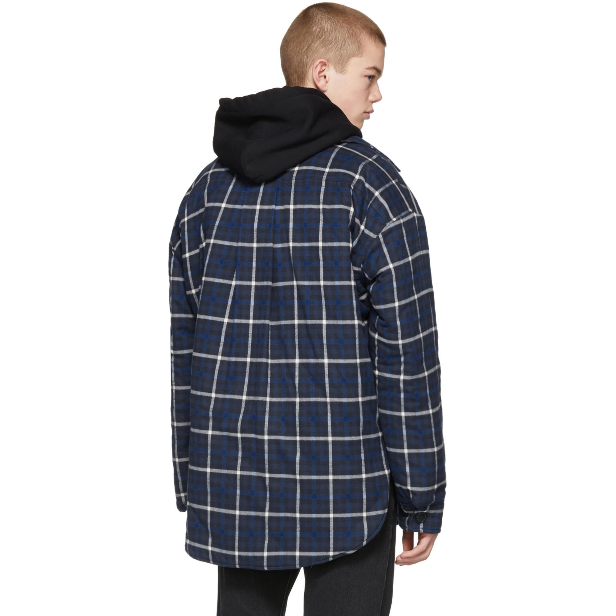 balenciaga hoodie flannels