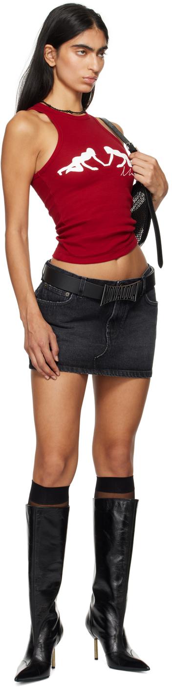 Mowalola Maxine Tank Top in Red | Lyst Canada