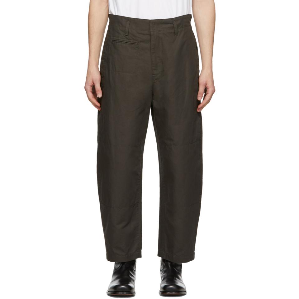 Lemaire Black Military Trousers for Men | Lyst
