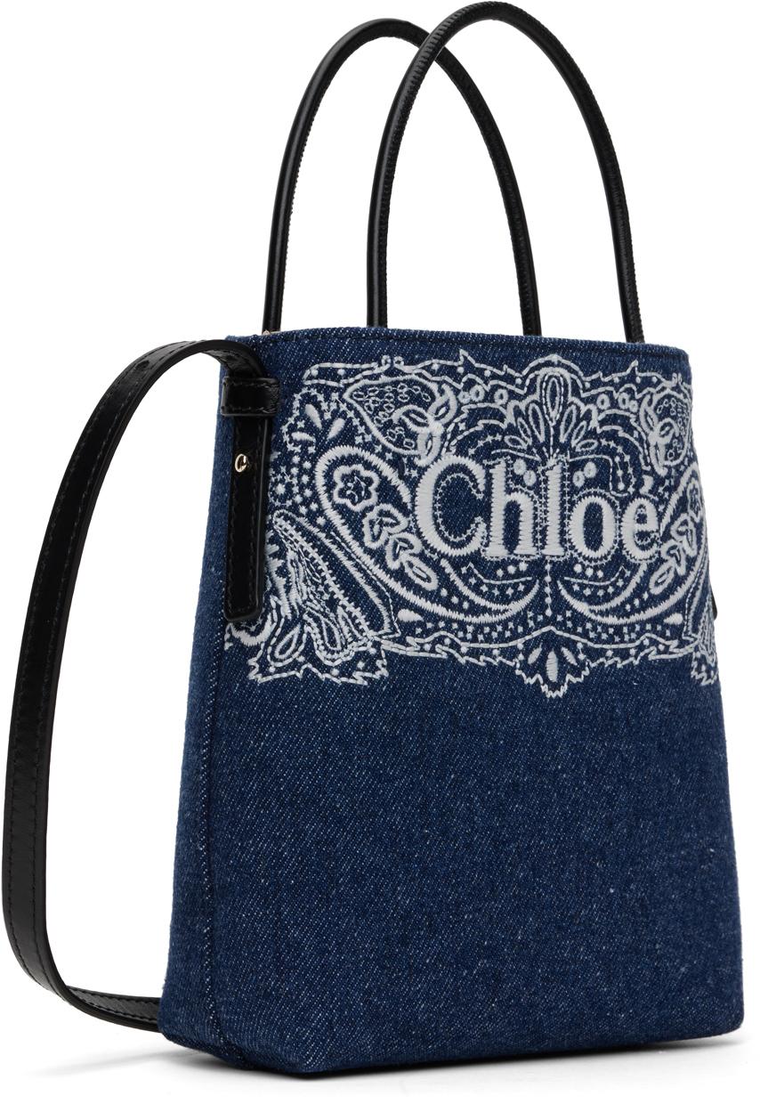 Chloé デニムブルートートバッグ
