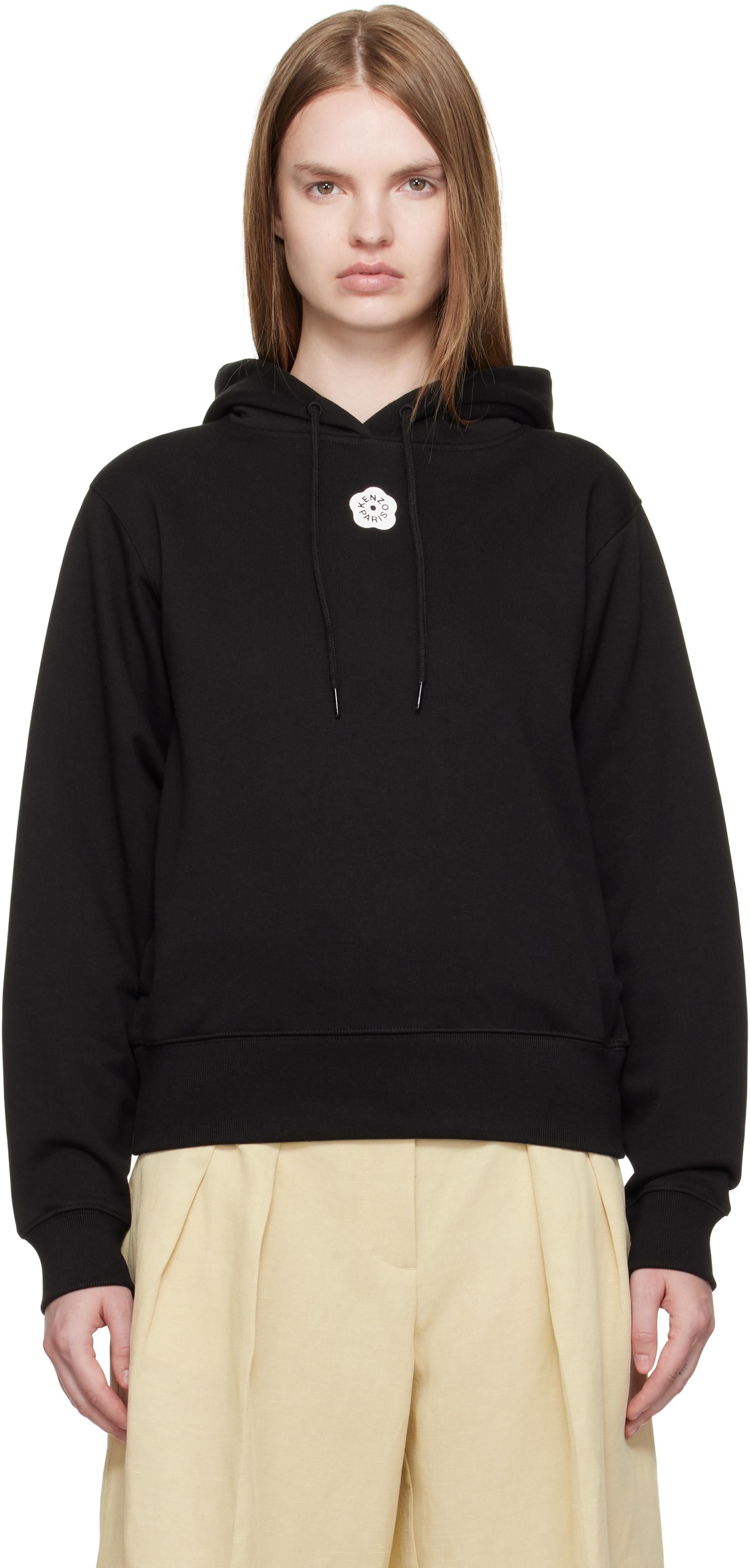 パーカー・フーディ Kenzo Oversized Black Cotton Hoodie boke-flower-oversized-hoodie-