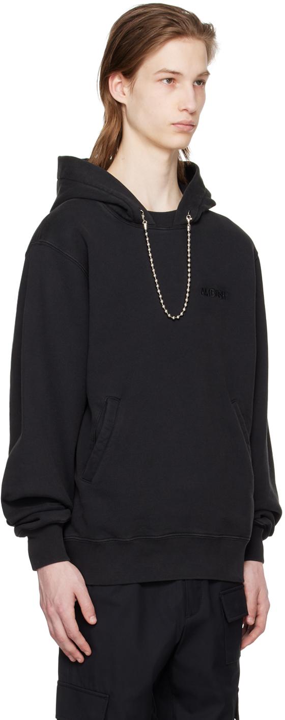Black chain hoodie discount