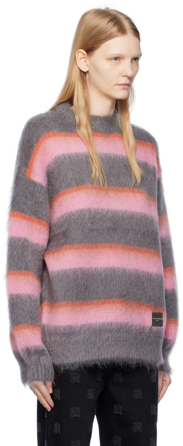 Alexander Wang Gray u0026 Pink Oversized Sweater | Lyst Canada