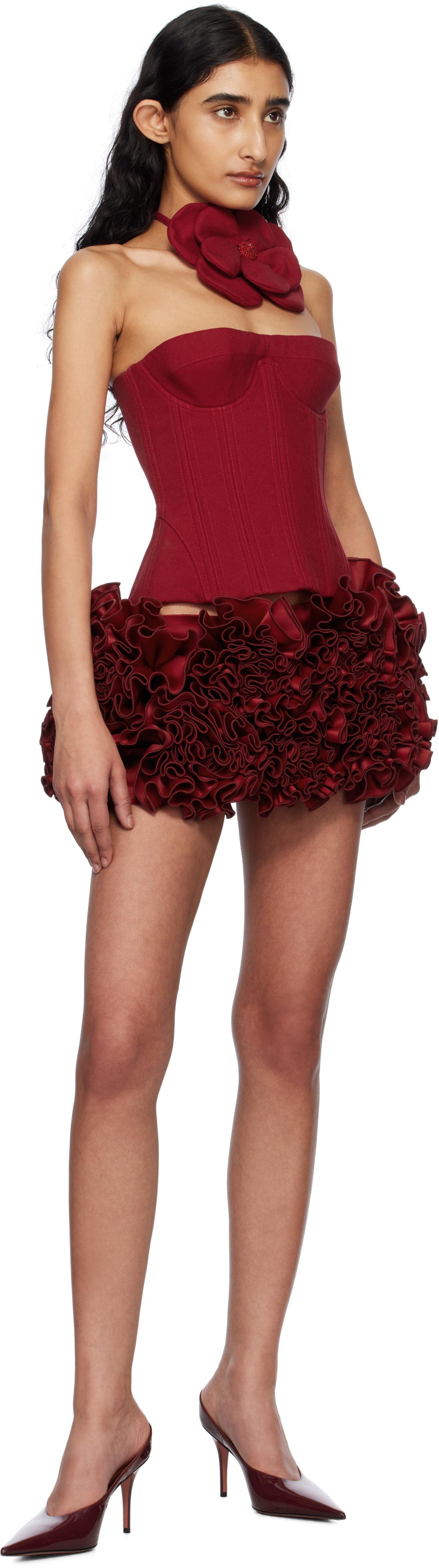 Fanci Club Paradise Cupped Corset in Red | Lyst