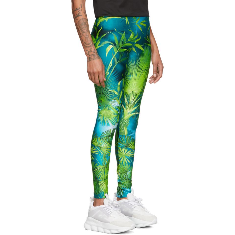 Versace green leggings Clearance