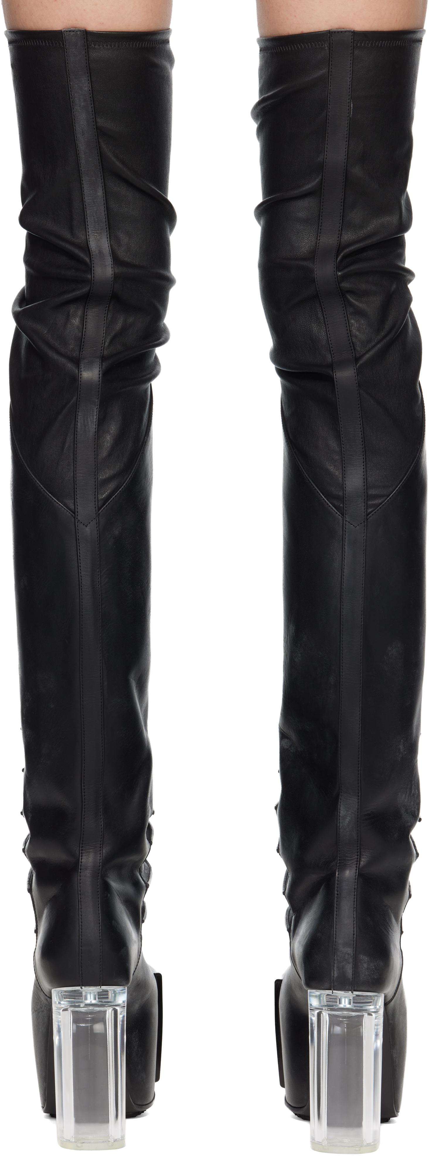Rick Owens Rhino Grilled Kiss Boots in Brown | Lyst