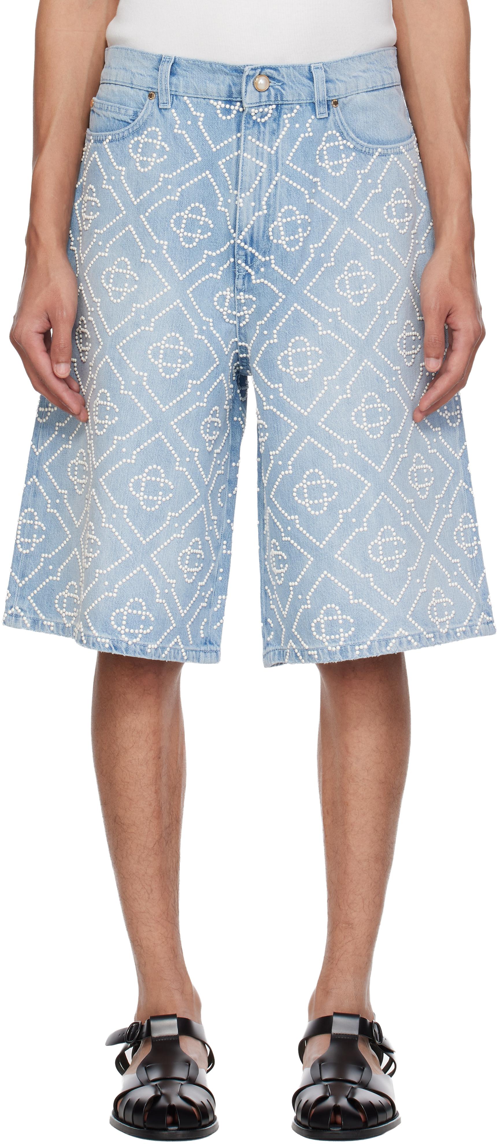 未使用 CASABLANCA Casablanca カサブランカ デニム 短パン メンズ CASABLANCA ハーフパンツ | オンラインセールは最大50%オフ | Lyst