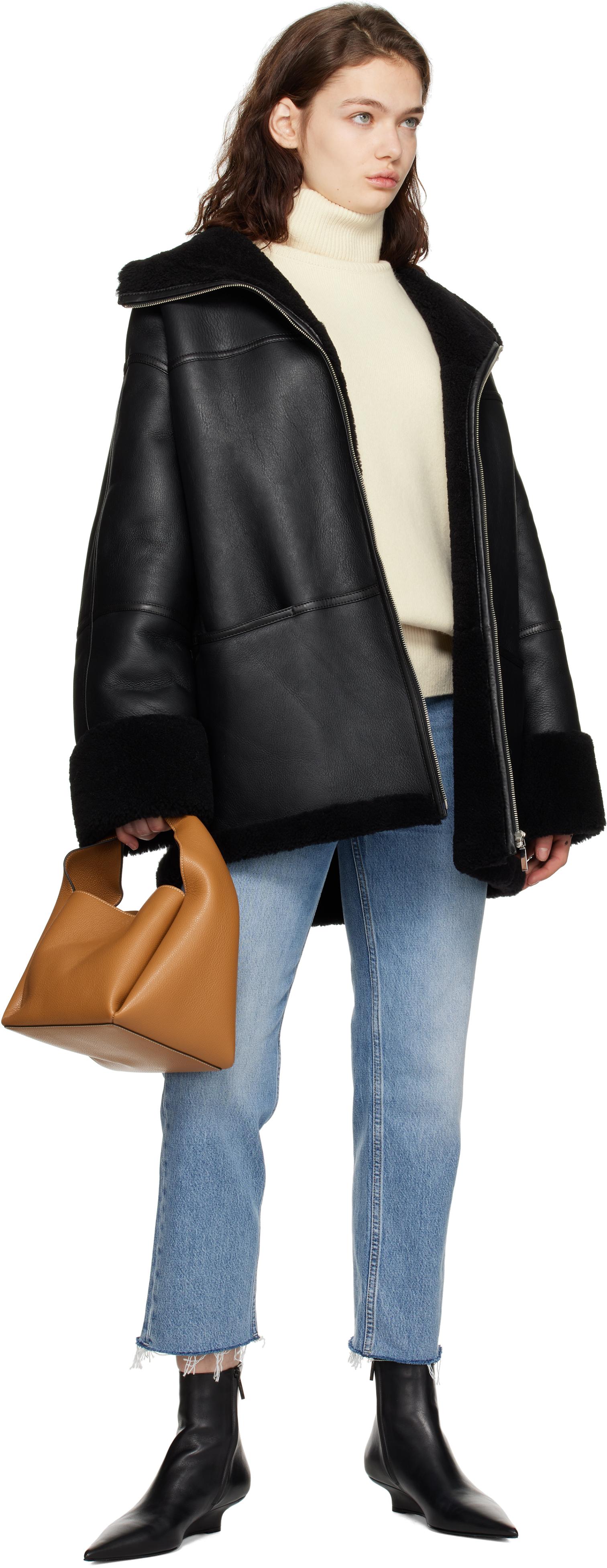 Leather Chelsea boots black – TOTEME