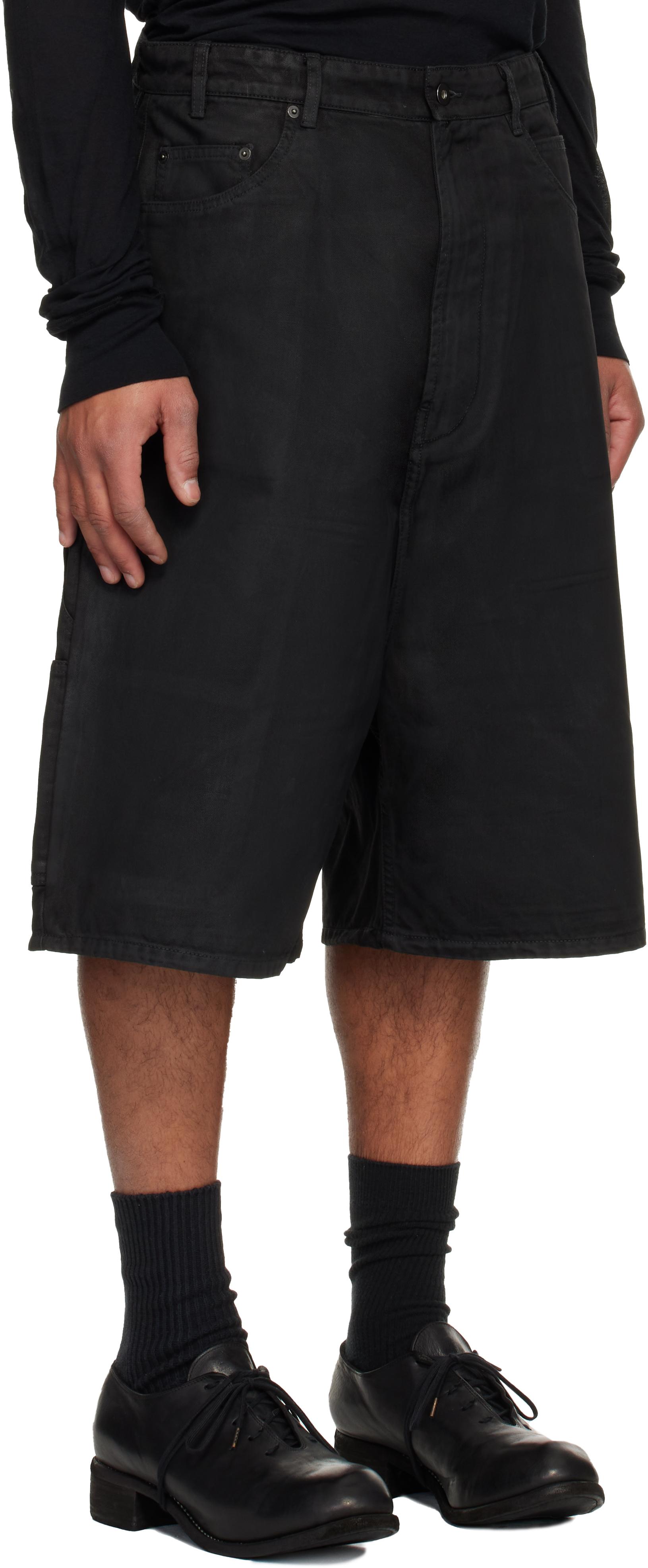 パンツ DET BLEV SENT Wax Coating Jorts Det Blev Sent Waxed Denim Shorts in Black for Men | Lyst
