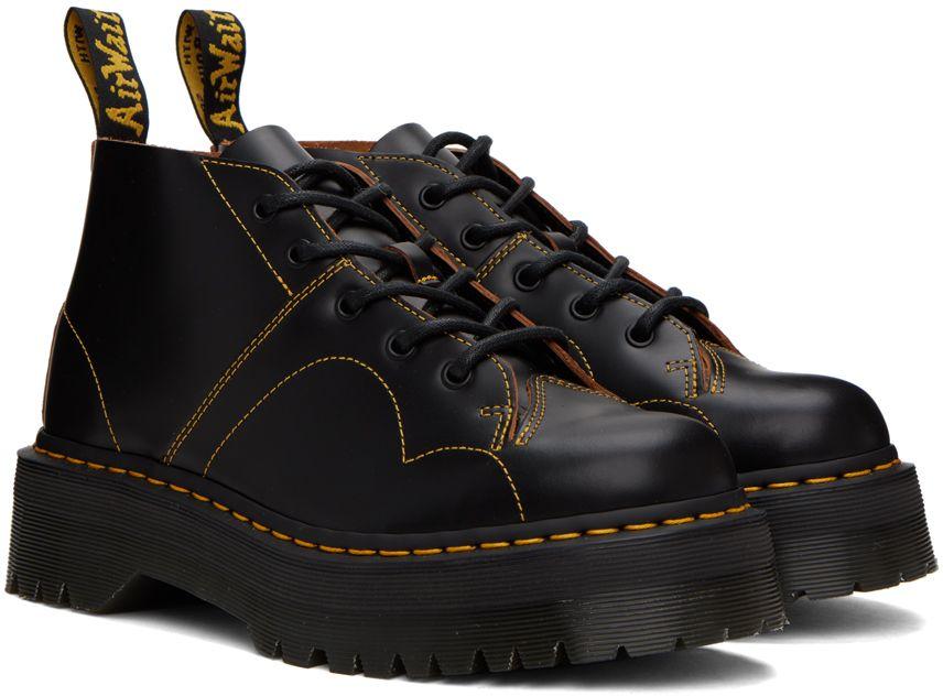 Church Platform Monkey Boots in Black