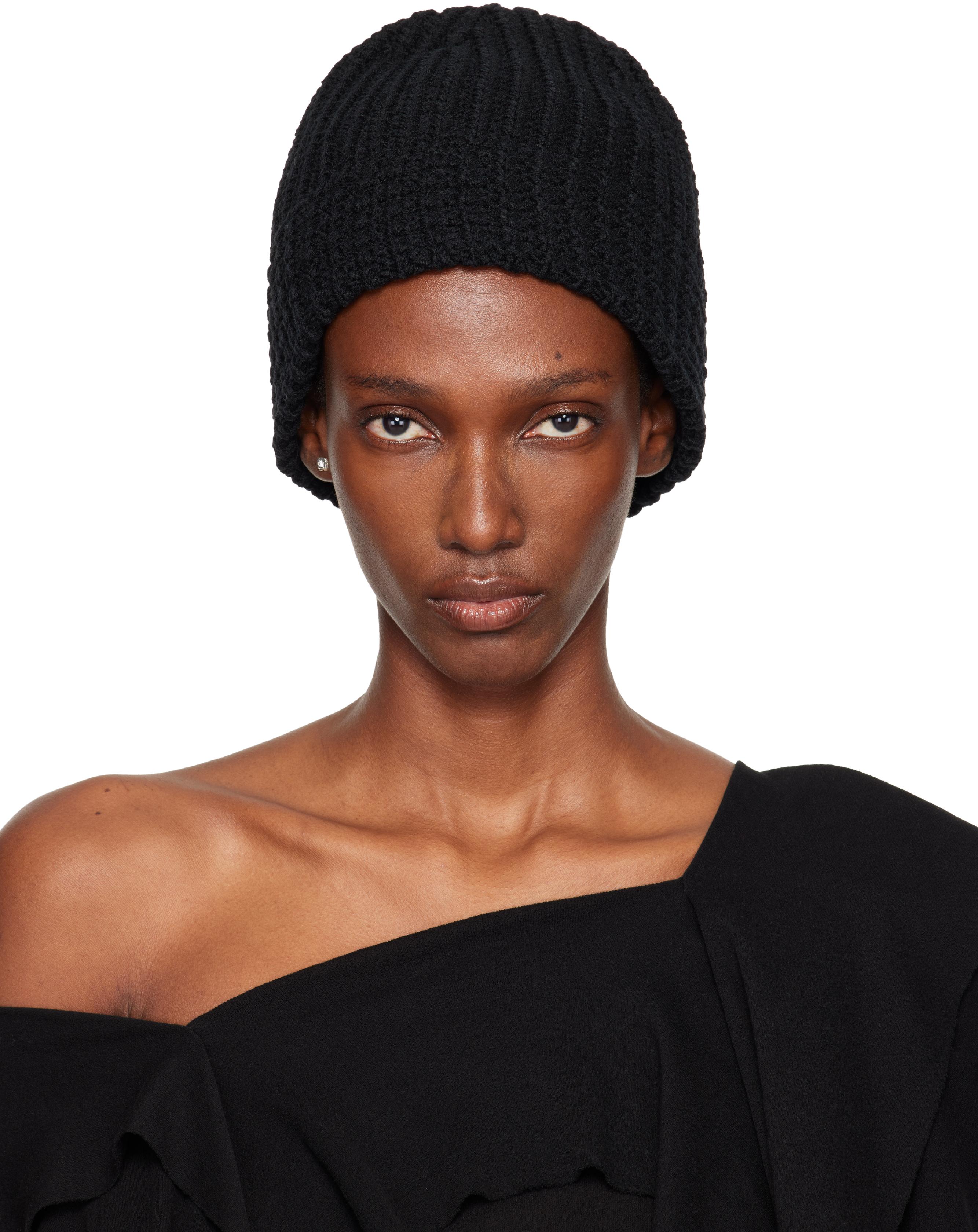 新品未使用 yo BIOTOP Cashmere knit hat black BIOTOP(ビオトープ