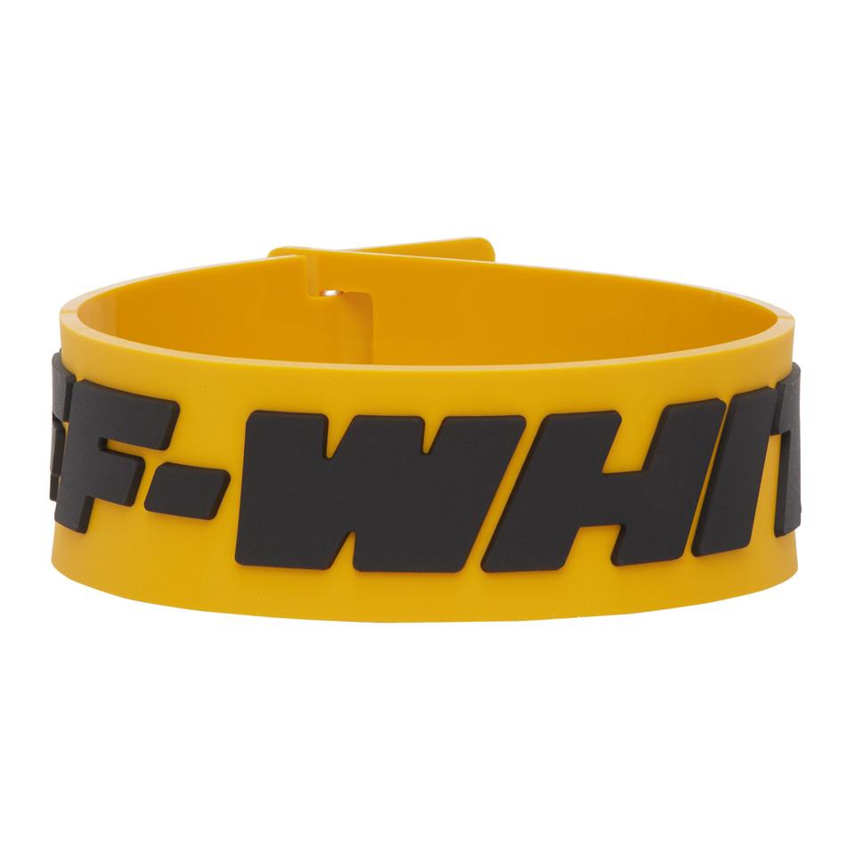 Off-White c/o Virgil Abloh Yellow Rubber 2.0 Industrial Bracelet