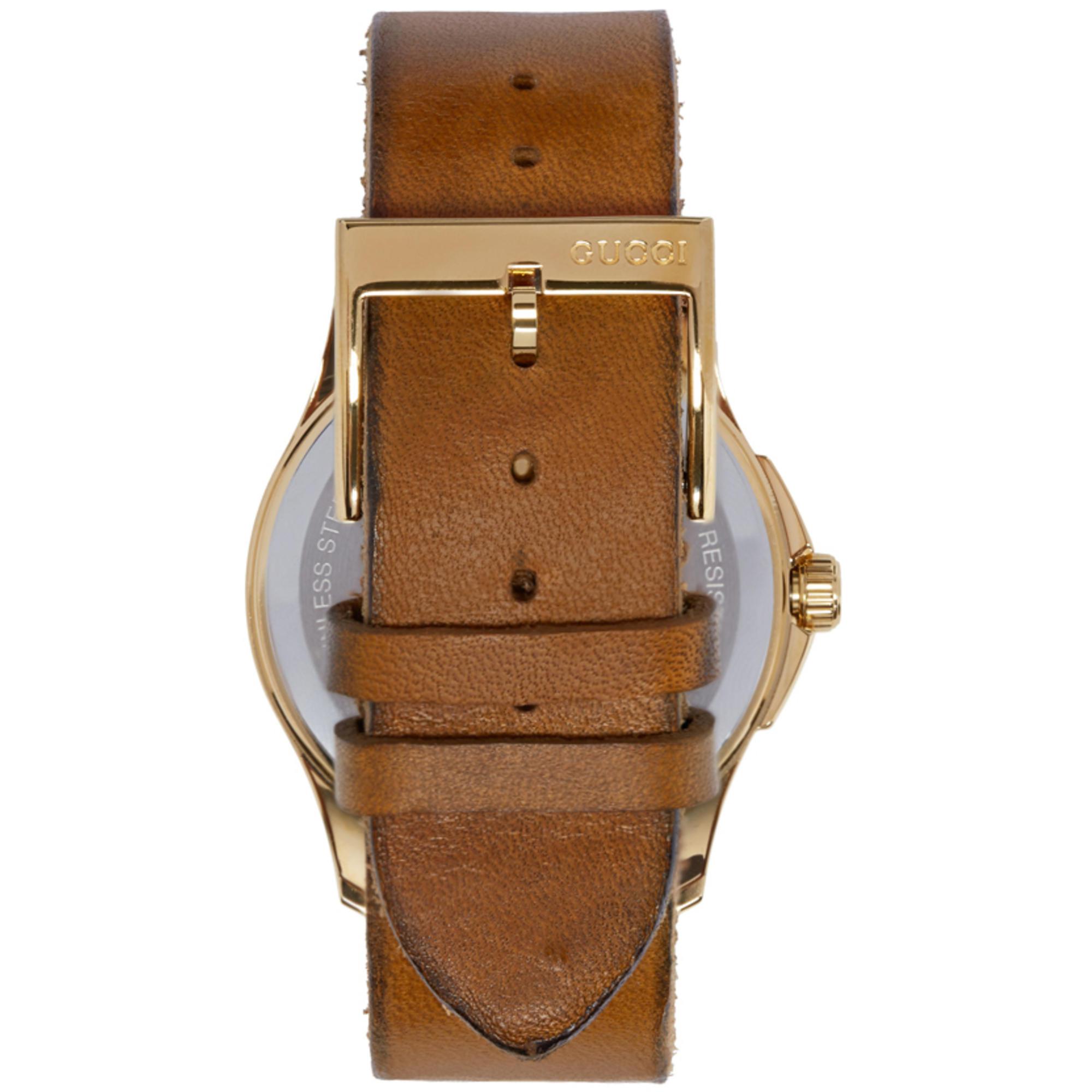 Gold Medium G-timeless Snake Watch 