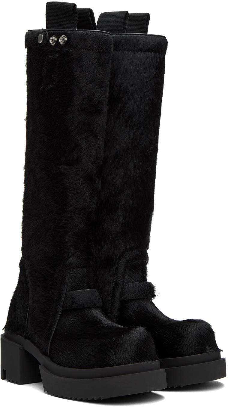 rickowens bogunブーツ Rick Owens Bogun ロングブーツ | ブラック | FARFETCH JP