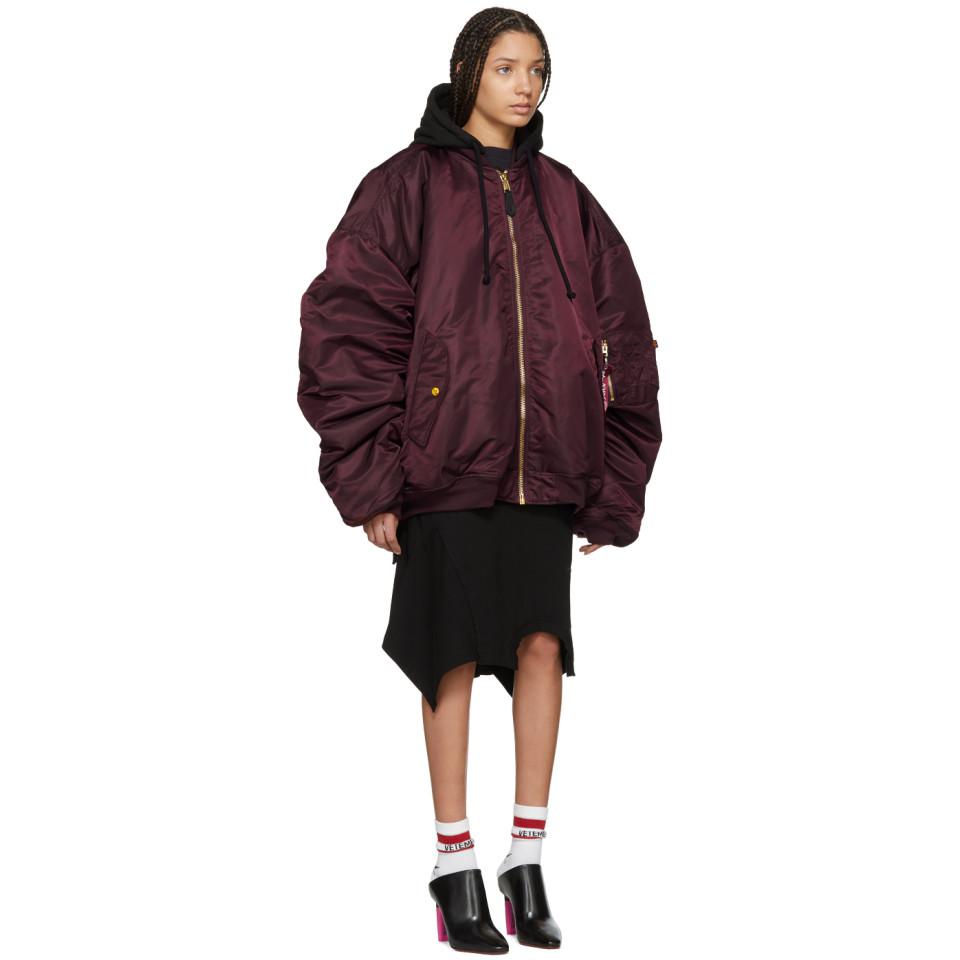 oversized hooded bomber jacket