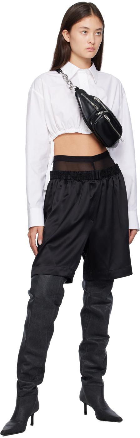 Alexander Wang レイヤードショーツ Alexander Wang レディース ブラック レイヤード ボクサー
