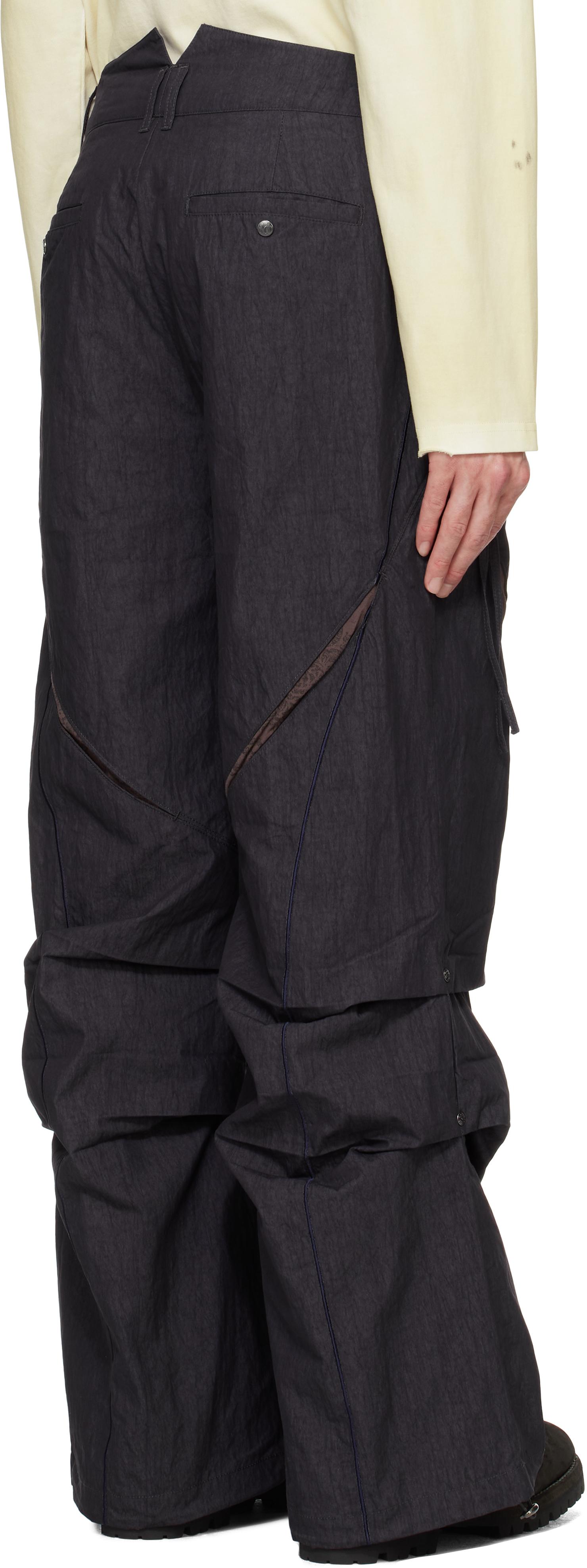 Professor.E Parachute Worker Trousers in Black for Men | Lyst