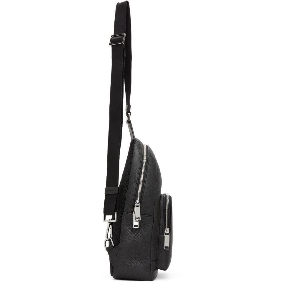 BOSS by HUGO BOSS Leather Black Crosstown Single-strap Backpack for Men |  Lyst