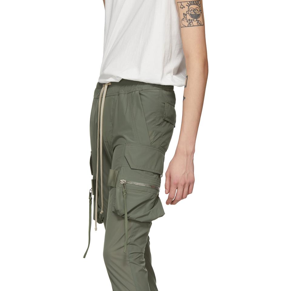 rick owens cargo jog pants