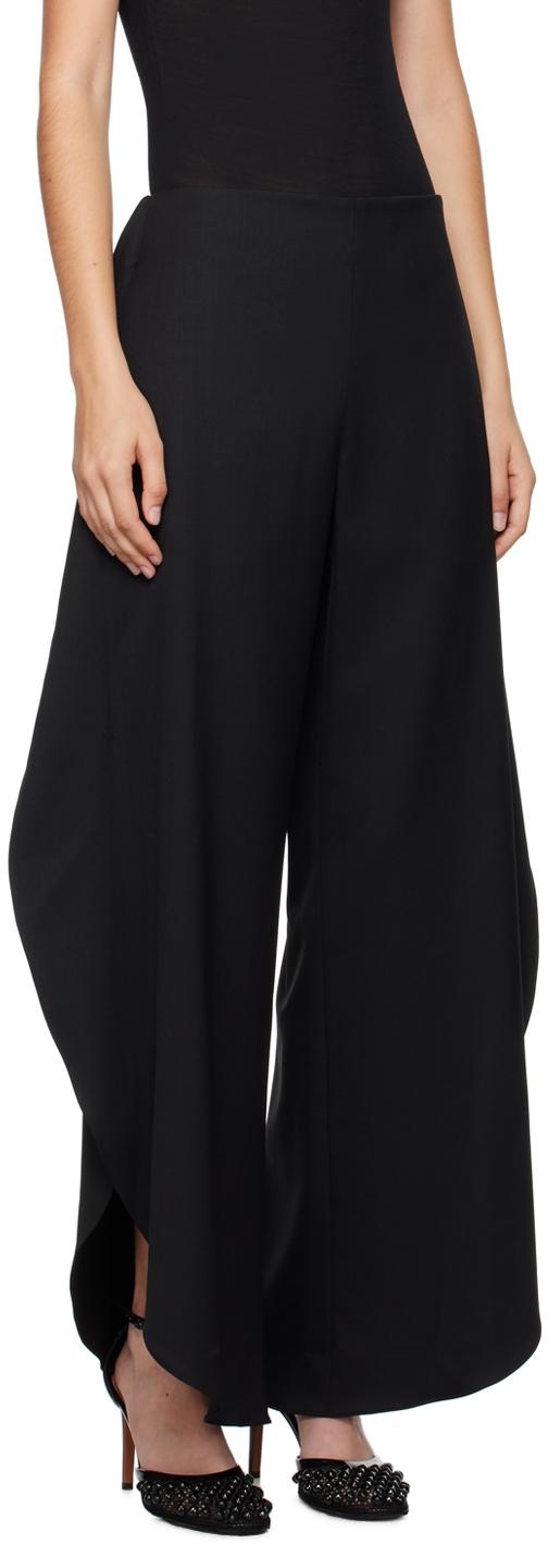 Alaïa Alaïa ラウンド トラウザーズ ブラック | Lyst