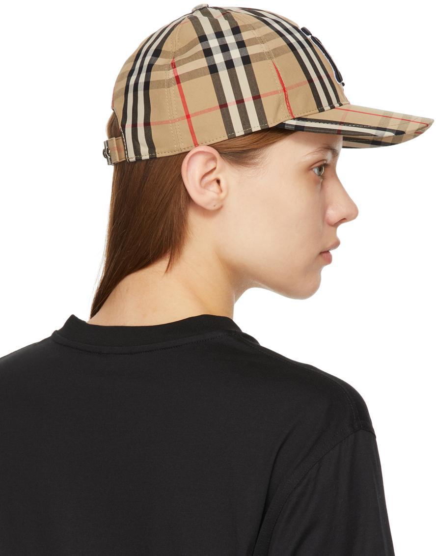 vintage check baseball cap