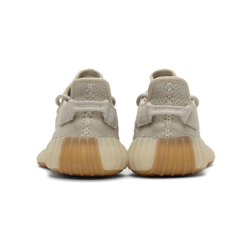 Yeezy Beige Boost 350 V2 Sneakers in Natural for Men | Lyst