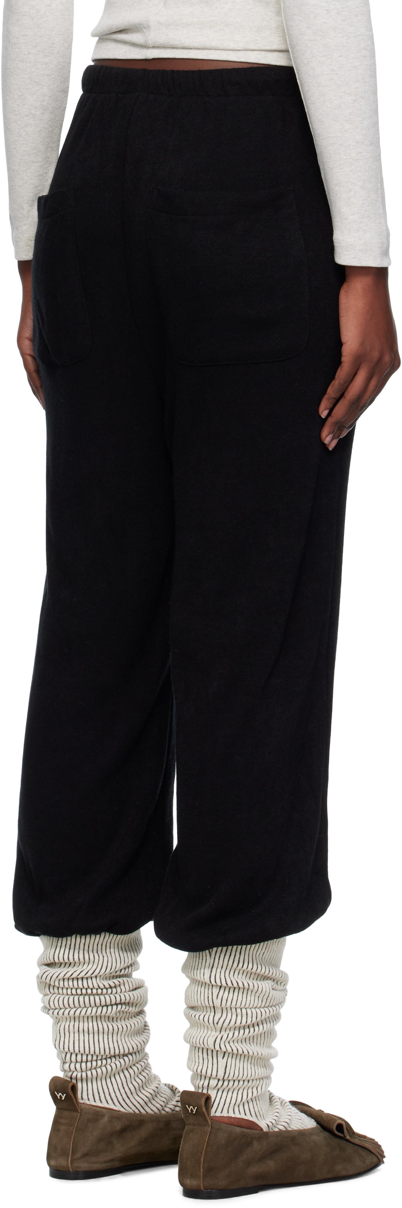 open yy layered knee socks pants パンツ OPEN YY Layered Knee Socks Lounge Pants in Black | Lyst
