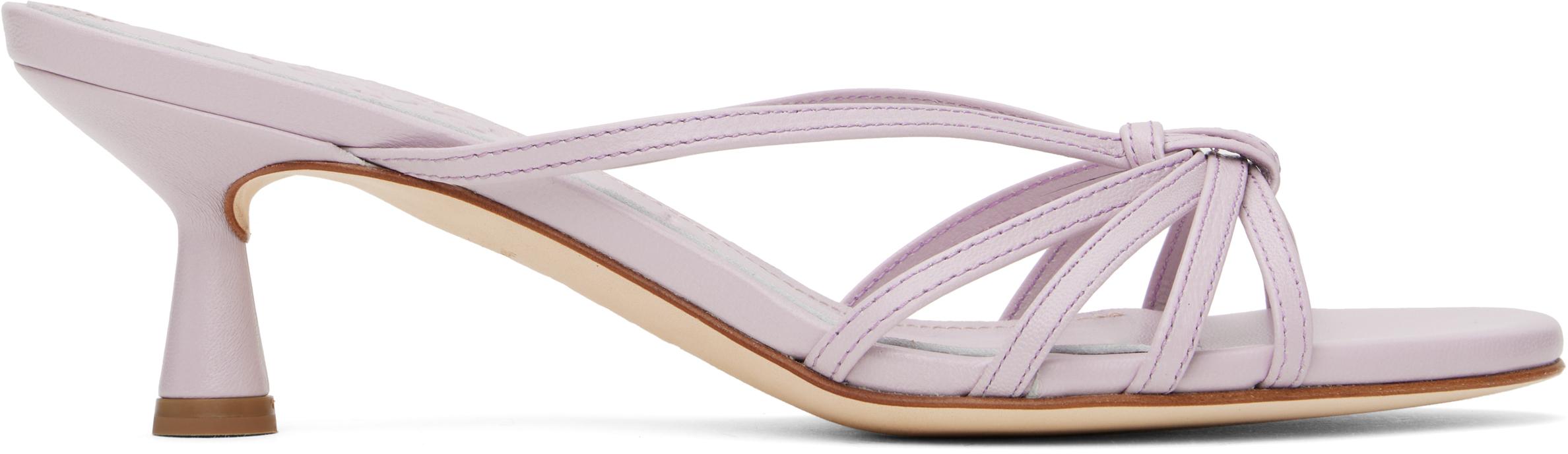【関税込み】Aeyde バーガンディ Ilvy レザー ヒールサンダル Ilvy Leather Mules – Aeyde