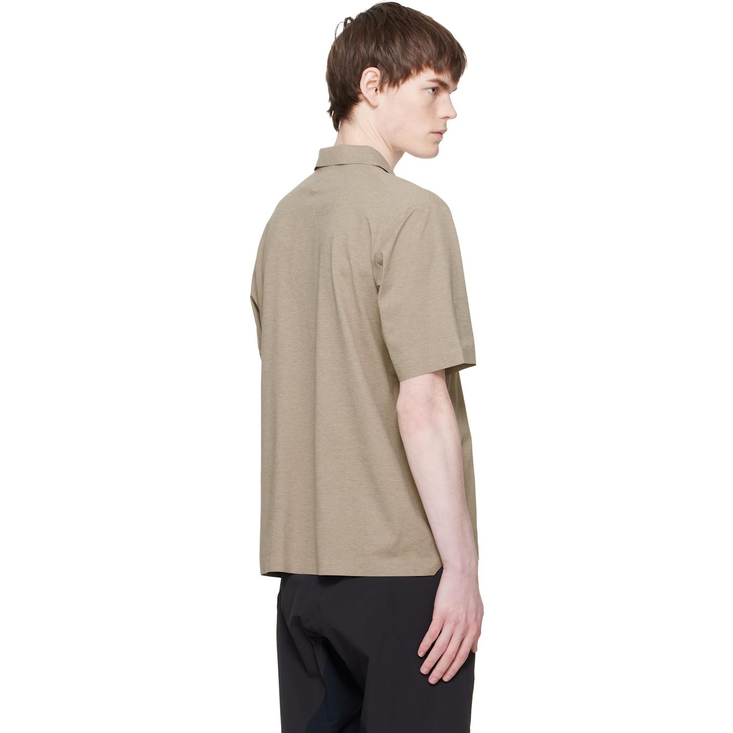 Veilance Taupe Metron S/S Polo in Black for Men | Lyst UK