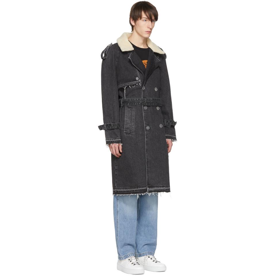 Off-White c/o Virgil Abloh Black Levis Made And Crafted Edition Denim  Trench Coat for Men - Lyst