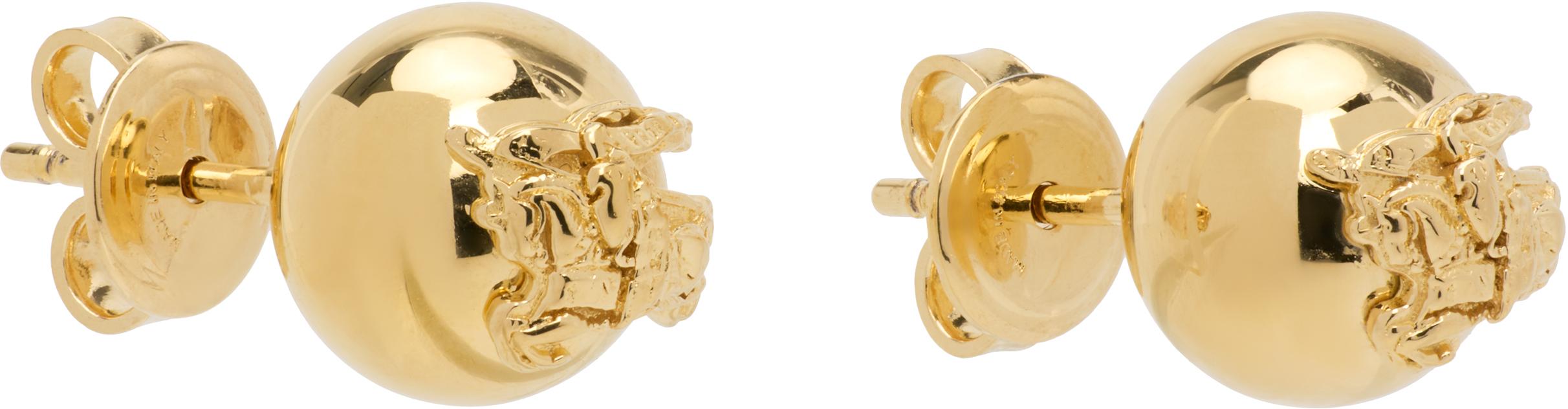 Burberry EKD Sphere スタッドピアス ゴールド burberry-GOLD-Ekd-Sphere-Stud-