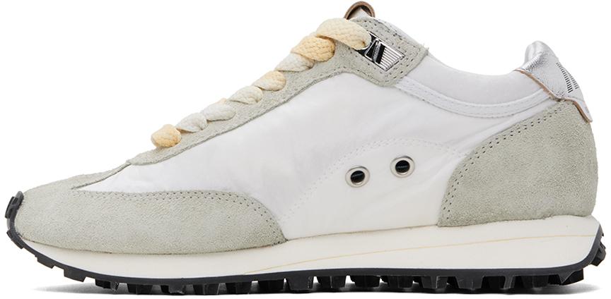 Golden Goose White Gray Marathon Sneakers in Black Lyst UK