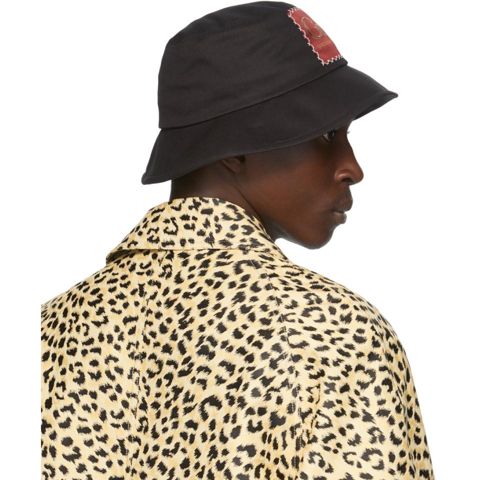 Gucci Cotton Black Whatever The Season Bucket Hat for Men Lyst