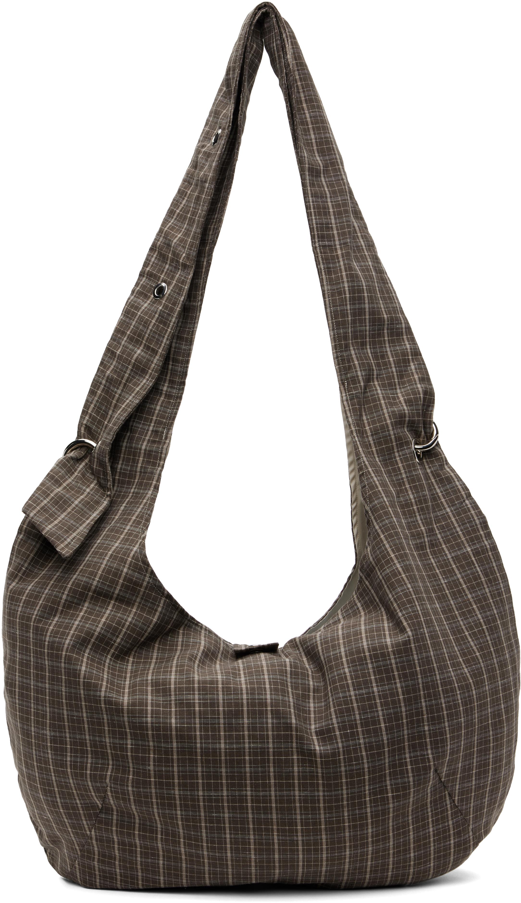 mfpen ショルダーバッグ Eyelet Shoulder Bag - Brown Linen Check – mfpen
