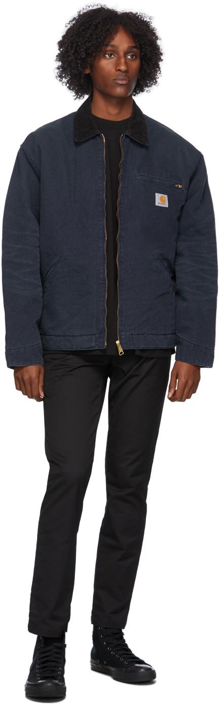 Carhartt WIP Cotton Navy Og Detroit Jacket in Blue for Men | Lyst