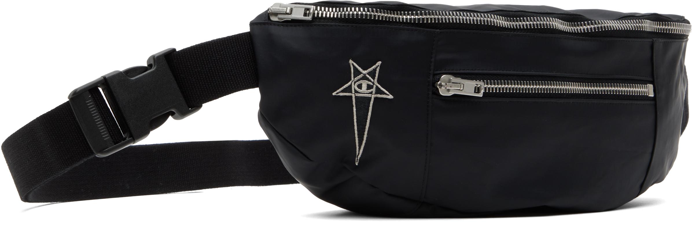 Rick Owens Champion Edition Nylon Belt Bag in Black for Men | Lyst